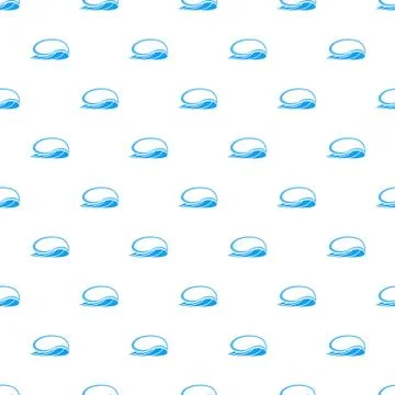 High sea wave icon, simple style Illustrazione stock