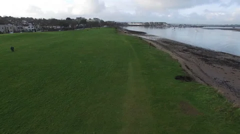 High shoot over the seaside Stock Footage 58740005