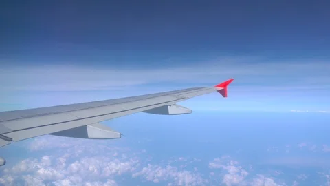High shot taken from an airplane Video stock 124543653