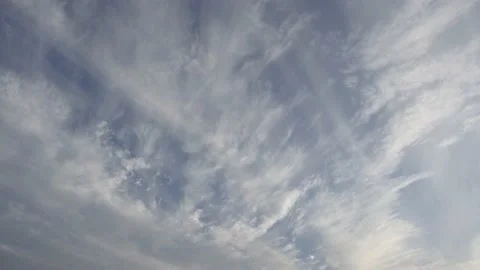 On the high sky fleecy cloud quickly fly. Stock Footage 143650370