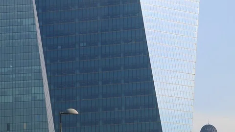 High skyscraper glass building Stock Footage 72163960