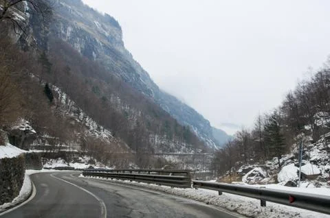A high slope of the mountain. 库存照片