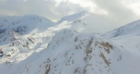 High Snowy Mountain Peak Stock Footage 118954990