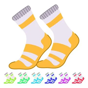 High socks soccer vector cartoon graphic Stock Illustration