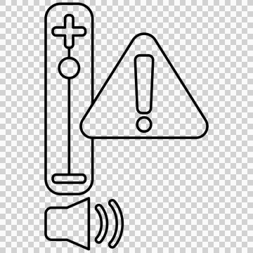 High sound alert Stock Illustration