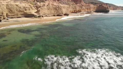 High speed, action and surfing along California coast Video stock 221379166
