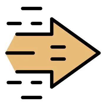 High speed arrow icon vector flat イラスト素材