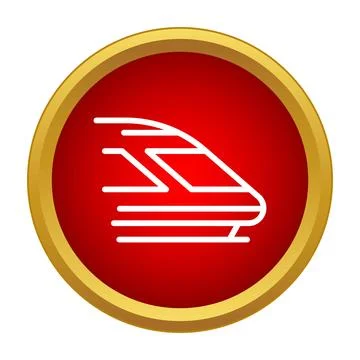 High speed bullet train conveying modern transportation concept Stock Illustration
