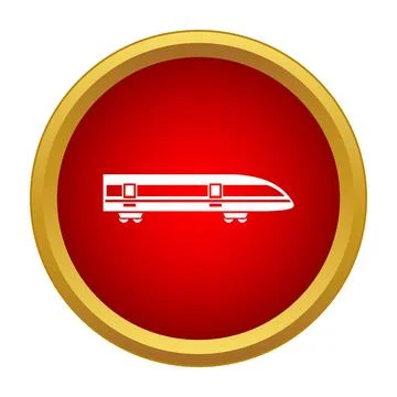 High speed bullet train icon symbol concept Stock Illustration