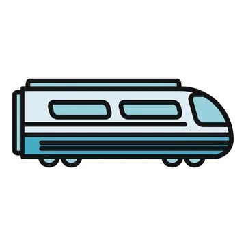 High speed bullet train vector icon design Stockillustratie