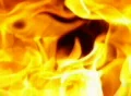High Speed Camera : Fire 03 Blow up Loop Footage