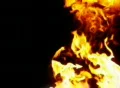 High Speed Camera : Fire 04 Blow up Loop Footage
