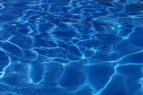 High Speed Camera : Pool Water Surface 18 Loop Stock Footage