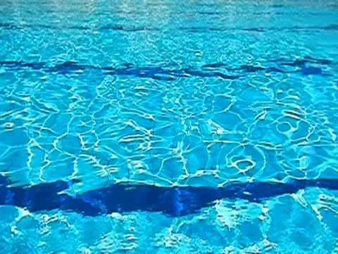 High Speed Camera : Pool Water Surface, slow motion Stock Footage 12031161