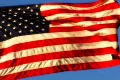 High Speed Camera USA Flag Sunset 02 Loop Footage