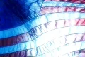 High Speed Camera USA Flag Sunset 11 Loop Footage