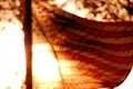 High Speed Camera USA Flag Sunset 28 Slow Motion Loop Footage