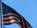 High Speed Camera USA Flags 55 Slow Motion Loop Footage