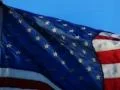 High Speed Camera USA Flags 60 Slow Motion Loop Footage