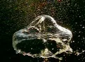 High Speed Camera : Water Balloon Explosion - Blue (400fps) Footage