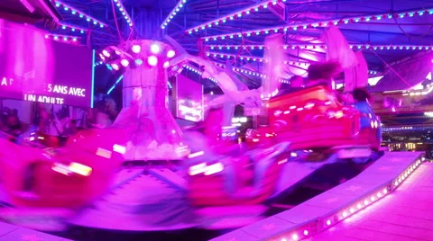 High speed carousel Stock Footage 52197005