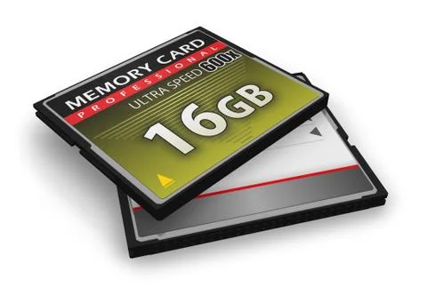 High speed CompactFlash memory cards Stock Illustration