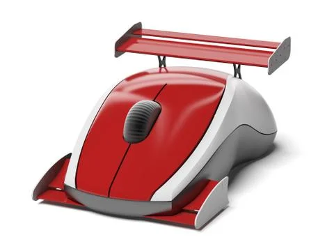 High speed computer mouse Stock Illustration