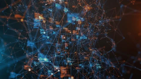 High-Speed Computing Encryption Data Security AI Background Stock Footage 313963422