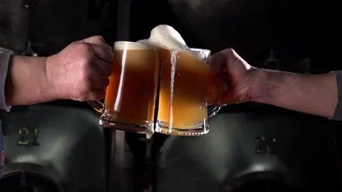 High Speed Craft Beer Pour Captures the Brewing Process With Rich Foam and Stock Footage 324861526