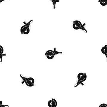 High speed cut off machine pattern seamless black Stock Illustration