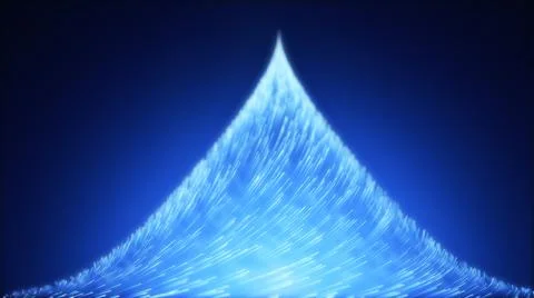 High speed data particle trails. 3d illustration with depth of field blur eff Stock Illustration