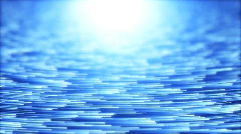 High speed data particle trails. 3d illustration with depth of field blur eff Stock Illustration