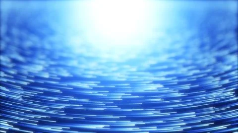 High speed data particle trails. 3d illustration with depth of field blur eff Stock Illustration