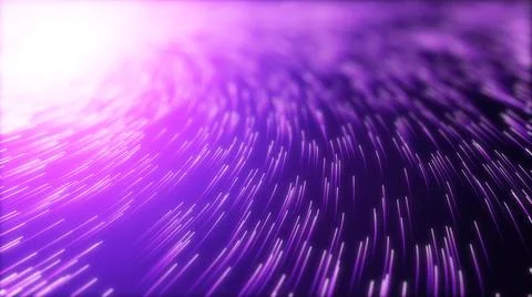 High speed data particle trails. 3d illustration with depth of field blur eff Stock Illustration