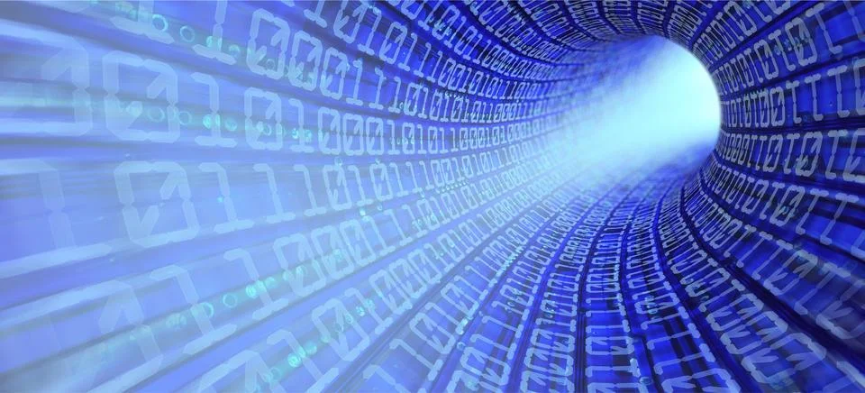 High-Speed Data Streaming Illustrazione stock