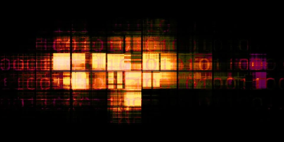 High-Speed Data Synchronization Protocol Transmission Stock Illustration