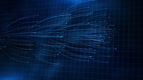 High Speed Data Transmission and Global Network Technology Stock-Footage 342625421