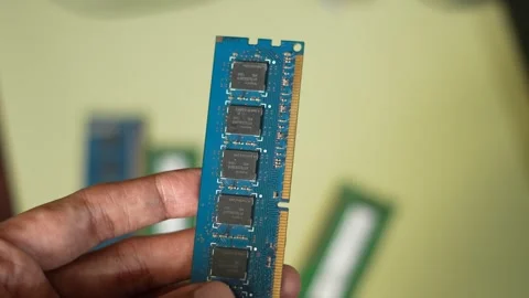 High Speed DDR RAM Memory Stock Footage 326349672