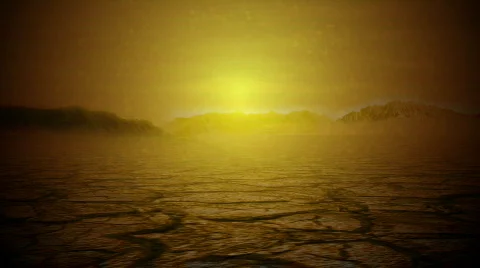 High Speed Desert Flythrough to stop Video stock 648511