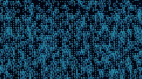 High speed digital binary data flickering background 4k animation Stock Footage 247990287