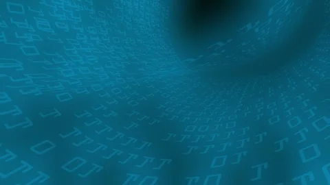 High speed digital binary data tunnel Stock Footage 254493815