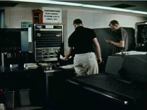 The high speed digital computer can perform multiple tasks in creating, Stock Footage 79464927