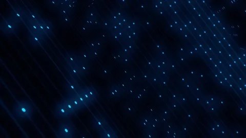 High speed digital data dots flickering background 4k animation Stock Footage 248076013