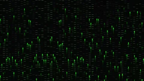 High Speed Digital Rain Code Stream Processing 스톡 동영상 339853525