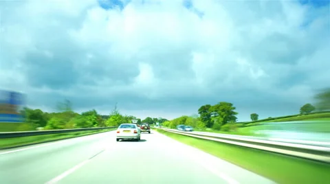 High speed driving POV Stock Footage 40899150