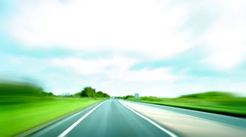 High speed driving POV Stock Footage 40899194