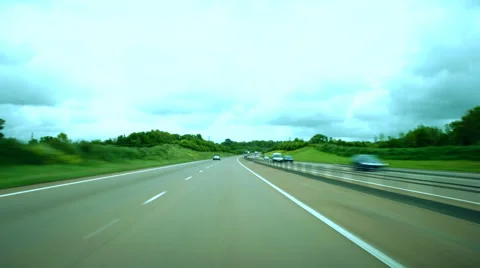 High speed driving POV Stock Footage 40899204