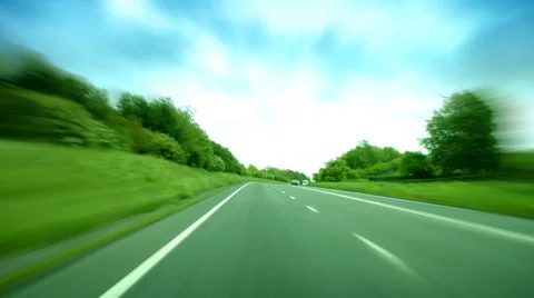 High speed driving POV Stock Footage 40899206
