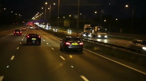 High speed driving time lapse 库存影片 44788224