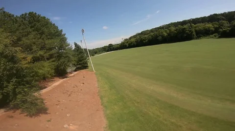 High speed drone barrel roll Stockbeeldmateriaal 120792801